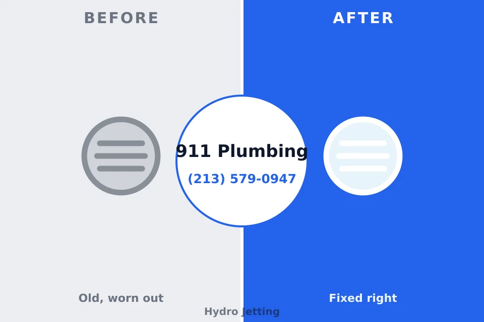 Before and after: plumbing company Hanley Hills, MO